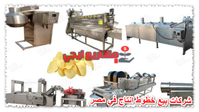 شركات بيع خطوط انتاج في مصر